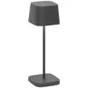 Image de Zafferano - ofelia pro micro led lampe de table Gris foncé rechargeable et dimmable