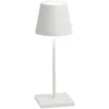 Image de Lampe de table LED rechargeable et dimmable Zafferano Poldina Pro Mini White avec une autonomie allant jusqu'à 12 heures