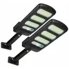 Image de Lot de 2 lampes solaires d'extérieur à led avec détecteur de mouvement étanches et réglables à 180° pour mur extérieur, jardin, rue, porche