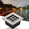 Image de Spot encastrable led carré extérieur pour éclairage de sol extérieur IP67 étanche projecteur led de jardin pour jardin, cour, allée de piscine,