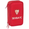 Image de Trousse scolaire polyvalente - safta - 37 outils inclus - 12,5x5,5x19,5 cm - Rouge - Polyester recyclé