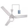 Image de Suinga - Ventilateur de plafond avec lumière 120 cm 60W, Programmable, Silencieux, télecommande avec cable