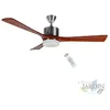 Image de Suinga - Ventilateur de plafond Orbegozo CP97132, 3 pales en bois, lumière led, télécommande