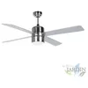 Image de Suinga - Ventilateur de plafond Orbegozo avec lumière et télécommande, 4 pales, 3 vitesses, argent, CP72120