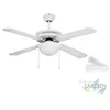 Image de Suinga - Ventilateur de plafond Orbegozo avec lumière, 4 pales, 132 cm, 3 vitesses, 60 w, blanc, CP25132B