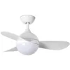 Image de Faro Barcelona - Ventilateur de plafond blanc hvar avec lumière 34300