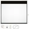 Image de Cran de projection électrique 120 pouces Fonestar format 4:3, tissu blanc mat, idéal pour mur ou plafond