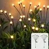 Image de Lampes solaires d'extérieur, lot de 2, 10 led, lucioles solaires pour jardin, balcon, décoration de jardin, étanche IP65, [Classe énergétique c]