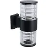 Image de Luminaire d'extérieur haut et bas pour porche, applique murale extérieure moderne, luminaire extérieur noir pour patio, garage, jardin, porte
