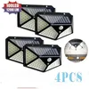 Image de Lampe solaire 100LED IP65 étanche pour l'extérieur - Paquet de 4