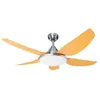 Image de Alfa - küken ventilateur de plafond lumineux led chromé 65W