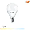 Image de EDM - Ampoule led Sphérique E14 - 7W 600lm - Lumière Chaude - Ø4,5x8,2cm