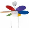 Image de Sulion - Ventilateur de plafond Rainbow Color 76 cm avec éclairage