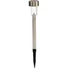 Image de Lampe solaire de jardin en acier inoxydable 1 led 5x23cm 28615 Ibergarden