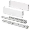 Image de Tiroir extérieur Simplex 25kg hauteur 122mm, profondeur 490mm, acier, peint en blanc - Emuca