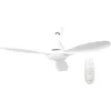 Image de GSC - Ventilateur de plafond blanc Ø117cm avec bloc lampes led