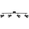 Image de Spot de plafond quadruple linéaire série Kaitola GU10 noir