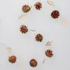 Image de Guirlande LED d'étoiles, pommes de pin et arbres 1M Lumière chaude