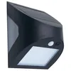 Image de Applique murale led solaire 'Kolam' avec capteur de mouvement et crépusculaire pir (3W 4000K 300lm) IP65 couleur noire