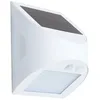 Image de Applique murale led solaire 'Kolam' avec capteur de mouvement et crépusculaire pir (3W 4000K 300lm) IP65 blanc