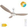 Image de Ventilateur de plafond Luma avec lumière LED à intensité variable et télécommande (40 W 3CCT 1534 lm) blanc