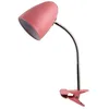 Image de Lampe de bureau Gaeta E27 rose avec pince