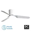 Image de Fabrilamp - todolampara - Ventilateur de ventilateur de plafond avec lumière led moteur 18W dc modèle kochi blanc, 3 nuances de lumière avec mémoire,