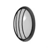 Image de Applique ext.ovale aluminium aquila peq.1xe27 noir 10,5x22x14 cm ip44