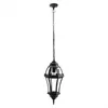 Image de Pendentif extérieur aluminium becrux 1xe27 noir ip44 regx24x24 cm