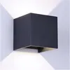 Image de Applique murale LED 10W IP54   2x5W lumière neutre 4000K   Aluminium anthracite   Résistante à l'eau pour extérieur   Cristalrecord