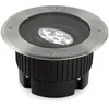 Image de Leds-C4 Gea Power - Lampadaire encastré rond à 9 ampoules LED Acier inoxydable Aisi 316 IP67