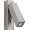 Image de LedsC4 Lumière De Lecture Hall Surface Led 3W Blanc Chaud - 3000K On-Off Nickel Sati