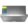 Image de Cecotec - Hotte aspirante télescopique Flux tlm 603500 Inox a de 60 cm de large, finition noire, puissance d'aspiration 350 m3/h, Moteur 70W, Classe