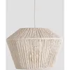 Image de Lampe Suspendue en Papier Tressé Libel Sklum Blanc