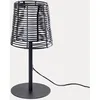 Image de Sklum - Lampe de table d'extérieur en polyéthylène Bissel Noir