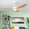 Image de Innovagoods - Ventilateur de Plafond avec Lumière led et 3 Pales abs Wuled Bois 36 w 52' Ø132 cm