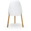 Image de ROCKET 70 cm de haut. Lampadaire sans fil pour l'intérieur et l'extérieur avec câble en jute. Lumière LED chaude ou . Fabriqué en Espagne