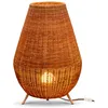 Image de Saona 70 cm de haut. Lampe décorative avec câble en jute pour l'intérieur et l'extérieur. Lumière led chaude ou froide. Fabriqué en Espagne