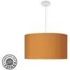 Image de Fabrilamp - Suspension tendance 3xe27 blanc/orange regx50x50 cm avec diffuseur