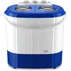 Image de Briebe - WM1140 Mini Machine à Laver Portable Camping 3Kg Lavage 1Kg Centrifugeuse 2 Compartimen 190 w Blanc/Bleu