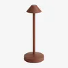 Image de Sklum - Lampe de table led sans fil pour extérieur Emilija Rouge Tuile