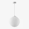 Image de Sklum - Plafonnier en fer avec boule de verre Uvol Blanc Ø30 cm