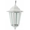 Image de GSC   Lanterne suspendue extérieure aluminium IP44 E27 60W   Design 6 faces   Tension 220-240V   Couleur blanche - 000700075