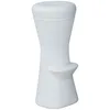 Image de Corfu 74 Tabouret rond de 74 cm de haut avec éclairage extérieur et intérieur, très résistant. Chargement solaire ou par batterie. Lumière rgb