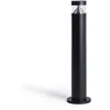 Image de Balise led Extérieur 5W en Saillie sur Pied 50cm Inti Inox Noire 3000K Blanc chaud