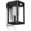 Image de Applique Murale Extérieur Solaire led 2.5W Aluminium avec Détecteur de Mouvement Devah Noir