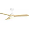 Image de Ventilateur plafond silencieux 3 vitesses chêne, 1300 mm, à LED et cde Radio S&P (UNELVENT) 658310
