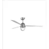 Image de LedsC4 Ventilateur du Plafond Ip20 Mariner E27 15W Nickel Satiné Nickel Satiné