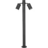 Image de Pixa - Baliza de Jardín con 2 Focos Orientables GU10. Altura 81cm IP44 para Exterior. Color Negro