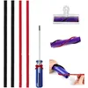 Image de Coavas - Lot de 4 Bandes en Peluche de Rechange aspirateur pour Dyson Original V7 V8 V10 V11 à entraînement Direct avec Tournevis